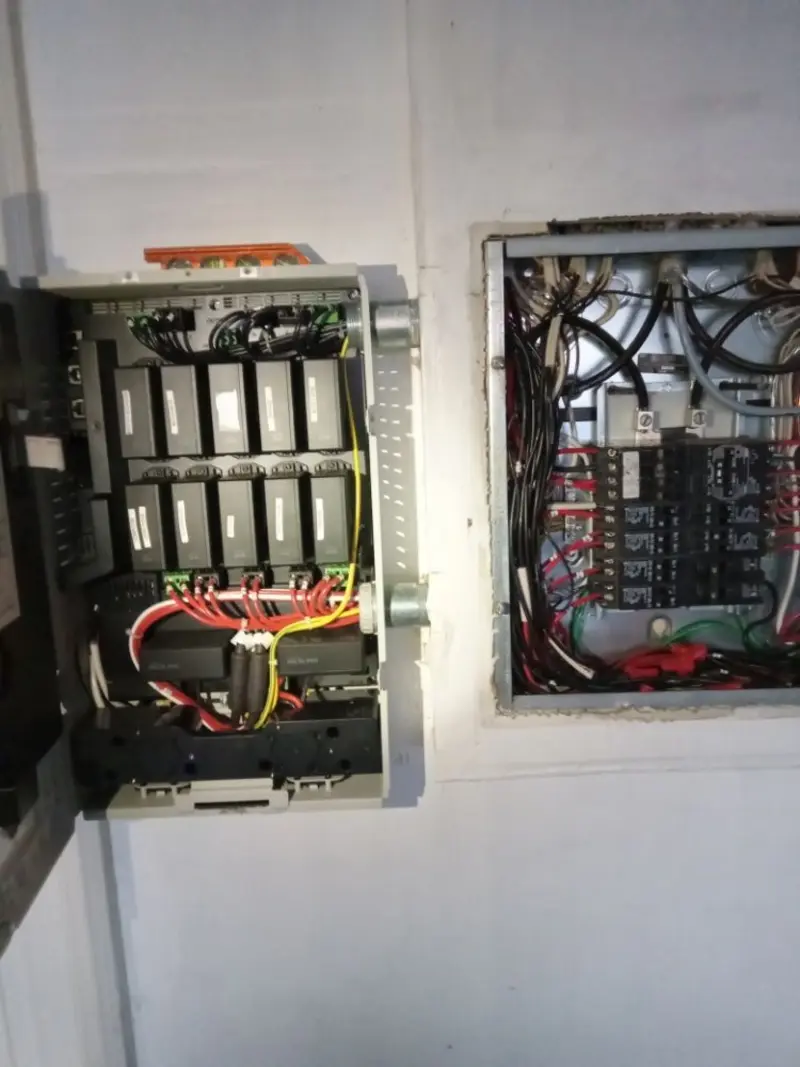 Electrical panel upgrade completed for Ring Doorbell Installation in Elk